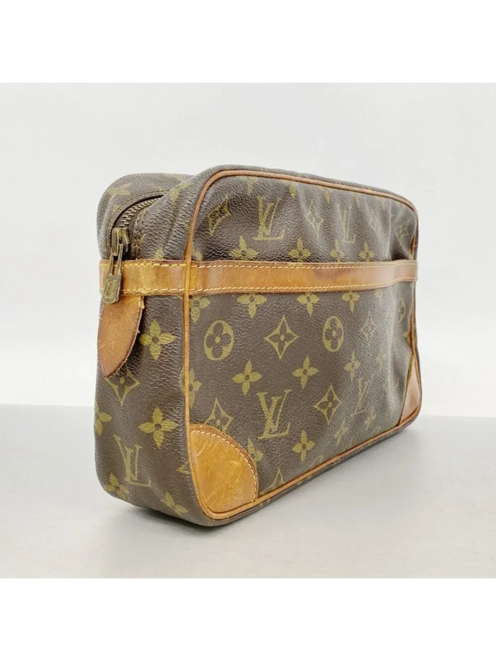 Louis Vuitton Clutch Monogram Compiegne 28 Brown